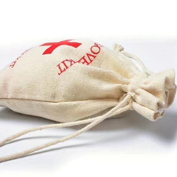 HANGOVER KIT - Linen Wedding or Party Favors. Set of 6. NWT - Picture 4 of 6